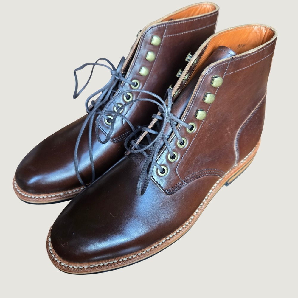 Grant Stone Diesel Boot Dark Brown Chromexcel Leather Mens Goodyear Welted 9.5